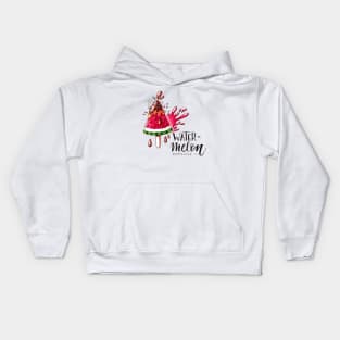 Watermelon popsicle Kids Hoodie